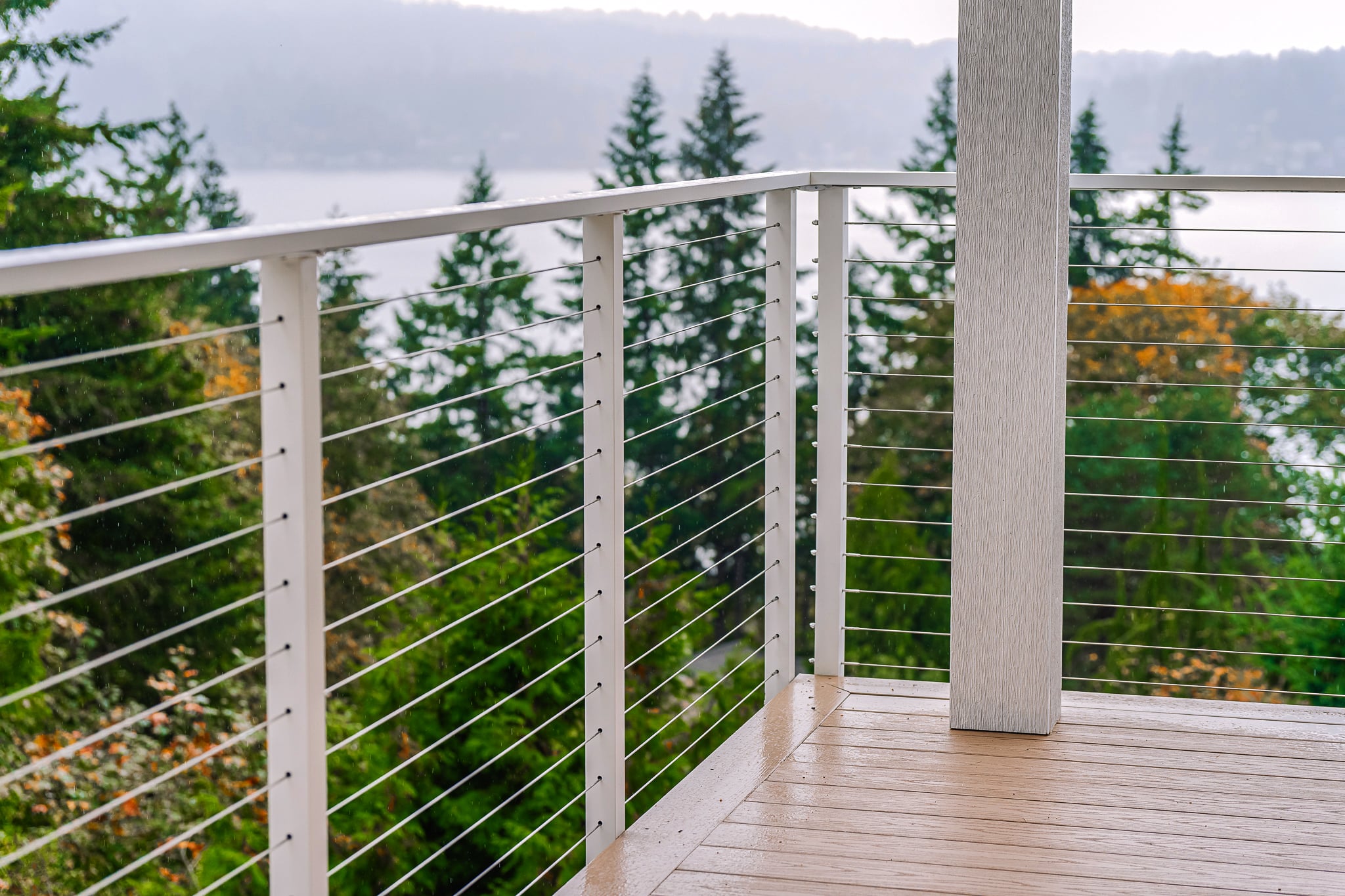 White Cable Railing - Maisy Railing